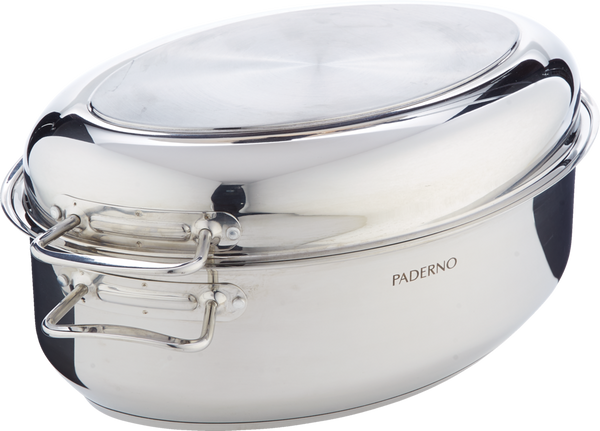 PADERNO 18/10 Stainless Steel Multi-Roaster with Removable Rack, 50.3 x 18cm F9