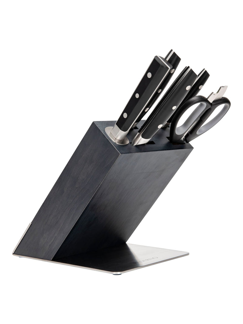 Paderno Fully Forged Stainless Steel Knife Block Set, 7-pc Z0