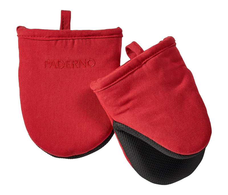PADERNO Neoprene Palm Mini Mitts, Red, One-Size, 2-pk X3