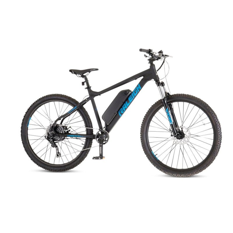 Raleigh Ascend Hardtail Mountain 36V Electric Bike, 350W Motor, 27.5-in Wheel, Black G9