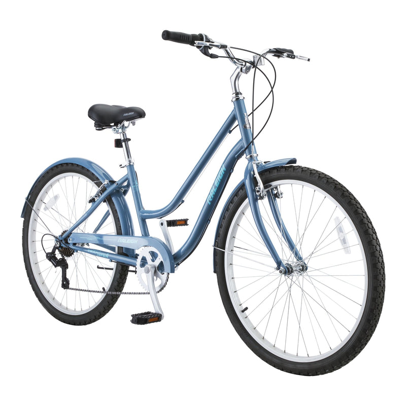 Raleigh Bluff Comfort Bike, Alloy V-brakes, 26-in, Blue U8