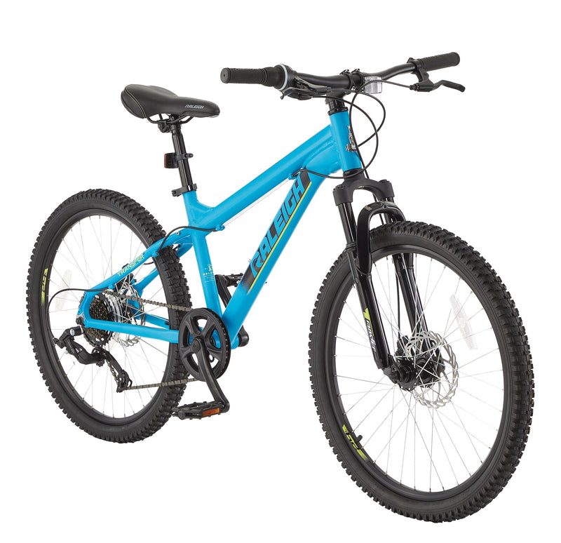 Raleigh Rockwood Youth Hardtail Mountain Bike, 24-in Wheel, Blue K8
