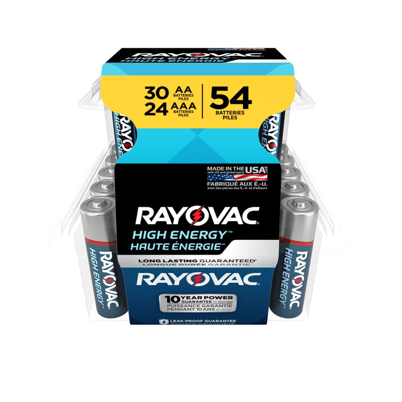 Rayovac AA30/AAA24 Battery Combo Pack, 54-pk L2