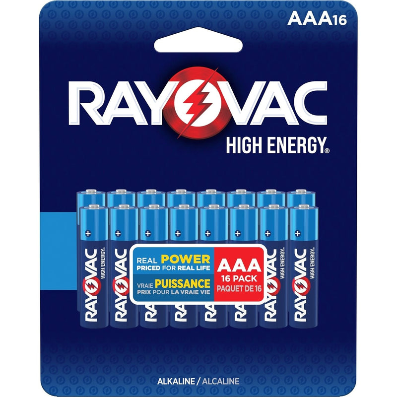 Rayovac HIGH ENERGY AAA Alkaline Batteries, Long Lasting, All Purpose, 16-pk K5