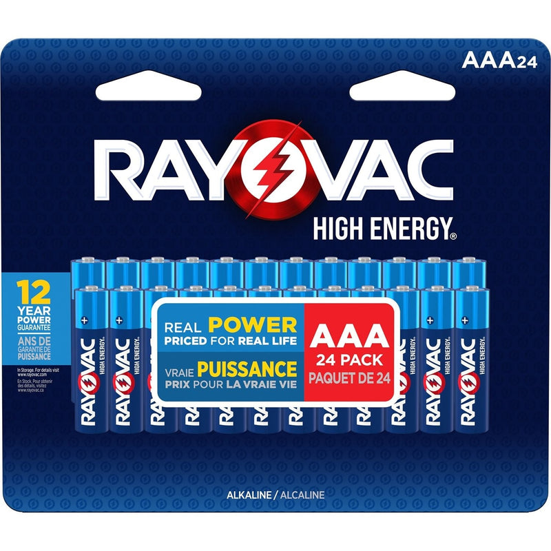 Rayovac HIGH ENERGY AAA Alkaline Batteries, Long Lasting, All Purpose, 24-Pk T0
