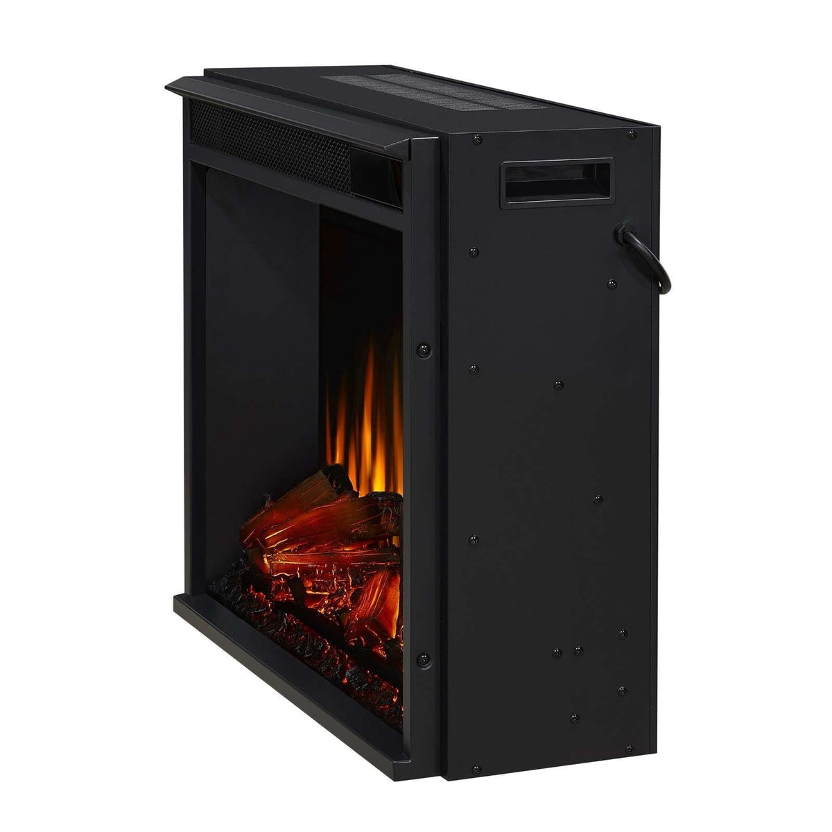 Real Flame Fresno Electric Media Indoor Electric Fireplace TV Stand, 72-in, 1500W, White