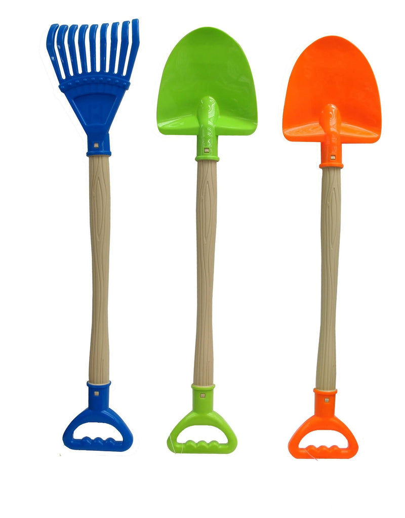 Sand Plastic Garden Shovel, Blue/Green/Orange, Assorted, Ages 2+, for Summer/Beach Activities D6