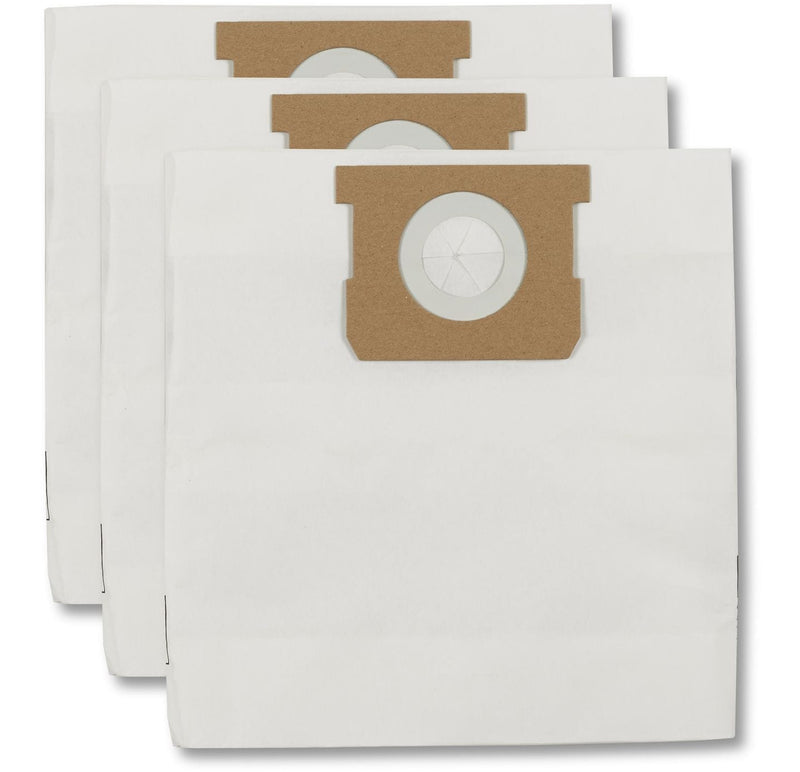 Shop-Vac Disposable Paper Dust Collector Filter Bags for Wet/Dry Shop Vacuums, 18-30 L, 3-pk C6