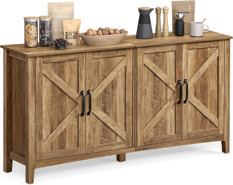 Songmics Home 4-Door Farmhouse Buffet Cabinet D9