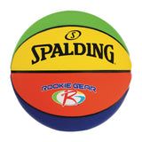 Spalding Rookie Gear Youth Kids' Indoor/Outdoor Multi-Colour Composite Basketball, Size 5 (27.5-in)
