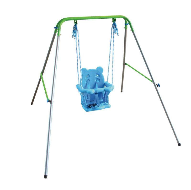 Sportspower Outdoor Foldable Metal/Steel Swing Set, Ages 12-36 Months, 55-lb Capacity V2