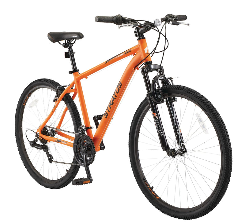 Stratus Rockcliffe Hardtail Mountain Bike, 27.5-in Wheel, Orange A1