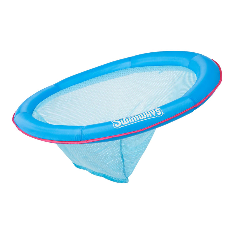 Swimways Spring Float Papasan Round Pool Lounger, Blue N4