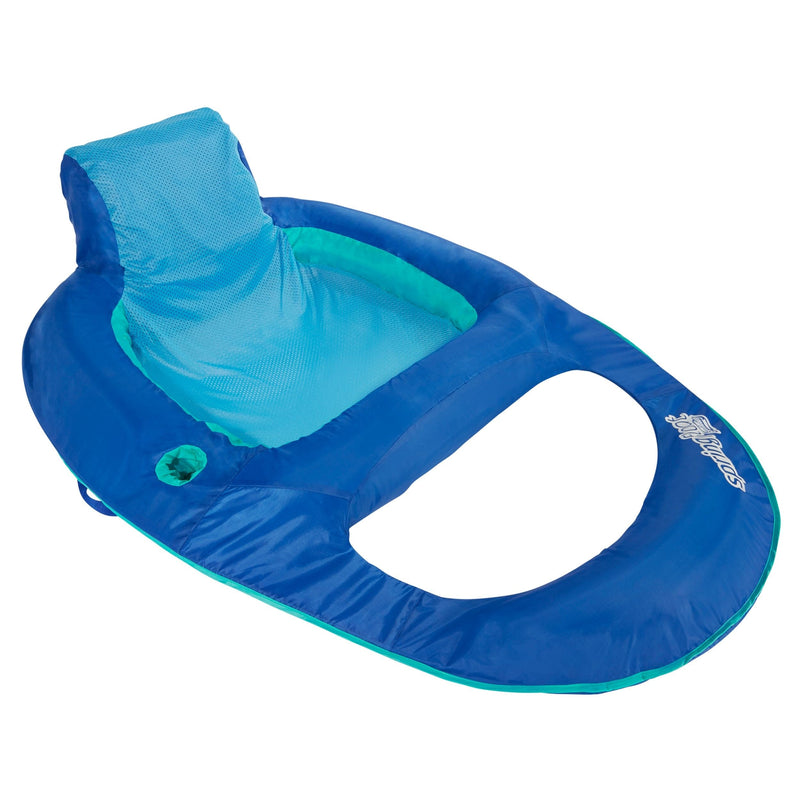 Swimways Springfloat Recliner Pool Lounger with Built-in Cup Holder, Ages 15+ J9