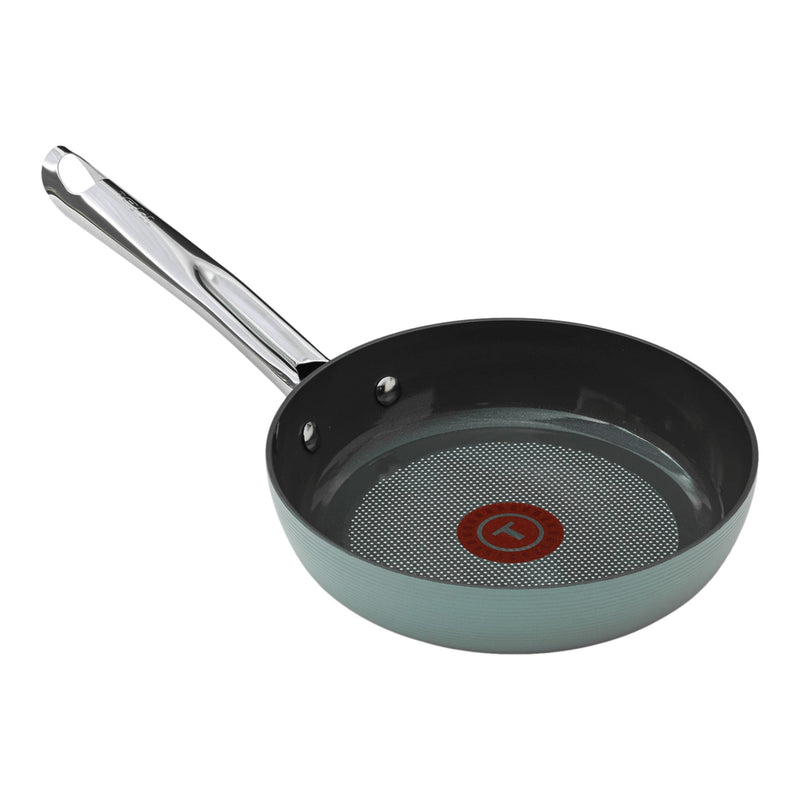 T-fal Ceramic Inspire, Non stick Frying Pan, Oven Safe, Thermo-Spot Heat Indicator, 8-in, Mint M5