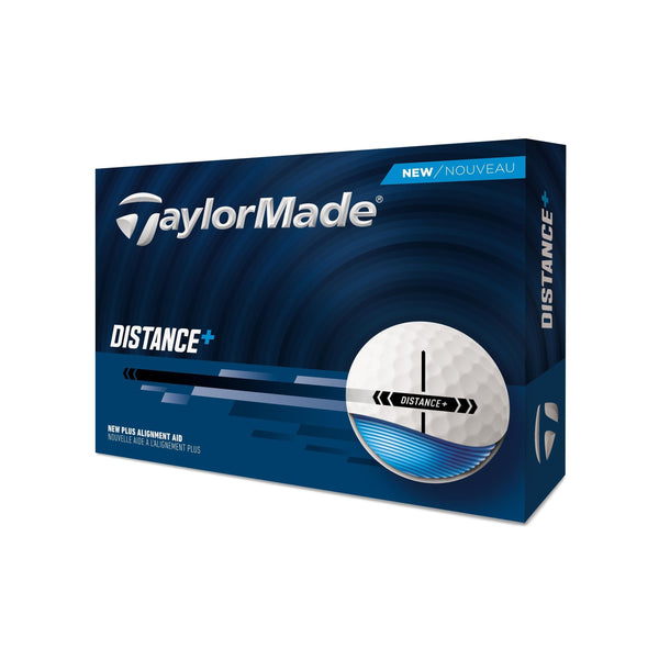 TaylorMade Distance+ Golf Balls, 12-pk, White C0