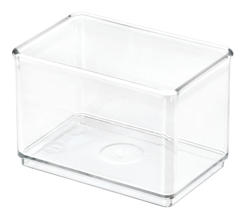 The Home Edit by iDESIGN Clear Stackable Large Shallow Organizing Storage Bin, 1.75-L T4