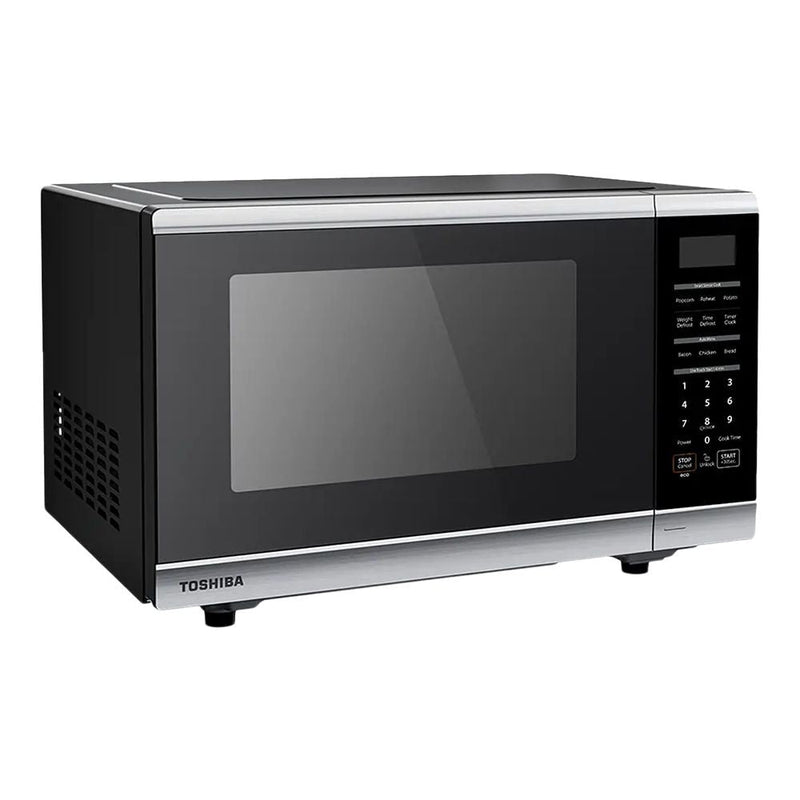 Toshiba Countertop Microwave, 1100 W, Stainless Steel Smart Sensor, 1.3-cu-ft J3