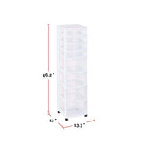 type A Clear 8-Drawer Storage Tower