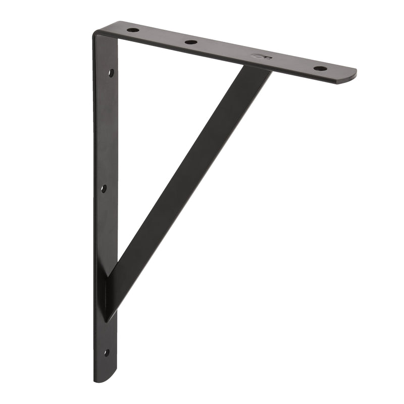 type A Heavy-Duty Shelf Bracket, Black, 8 x 12-in E9