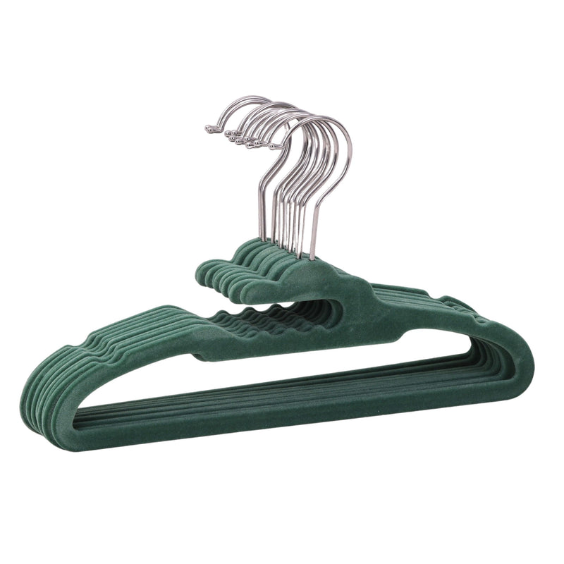 type A Kids' Non-Slip Slim Swivel Hanger, Smoked Pine, 10-pk R5