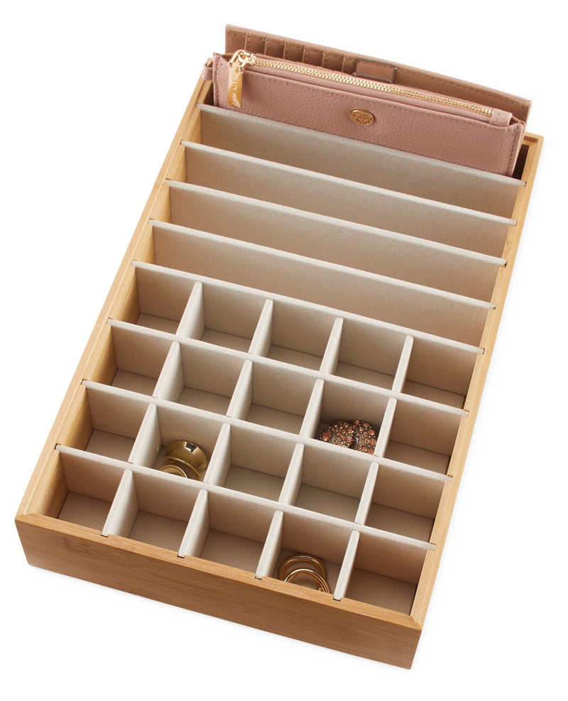type A Modular Bamboo Accessory Storage Tray E5
