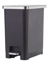 Type A Slim Black Resin Garbage Can, 15-L