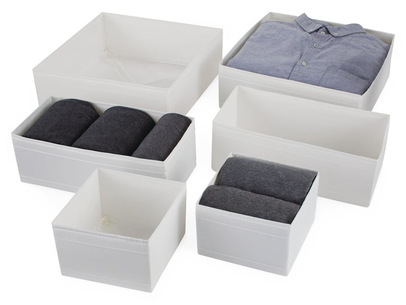 type A Soft Fabric All-Purpose Storage Box Set, 6-pk R4