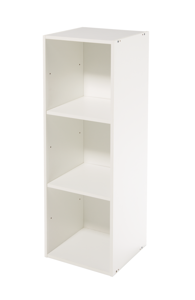 type A Stack Modular 3-Shelf Organizer, White G8