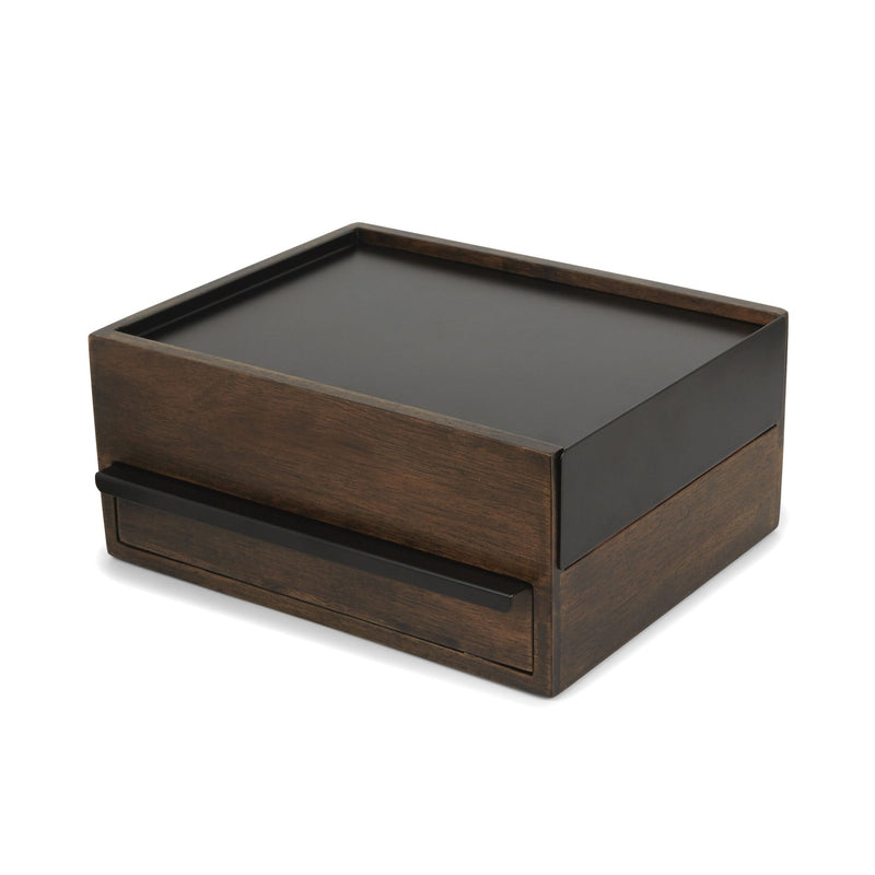 Umbra Stowit Jewelry Box, Black/Walnut C2