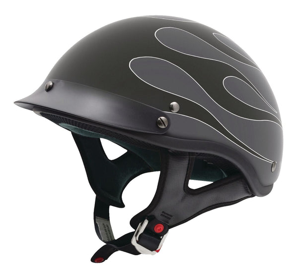 VCAN Shorty Classic Half-Shell Men's Motorcycle Helmet, Assorted Sizes B4