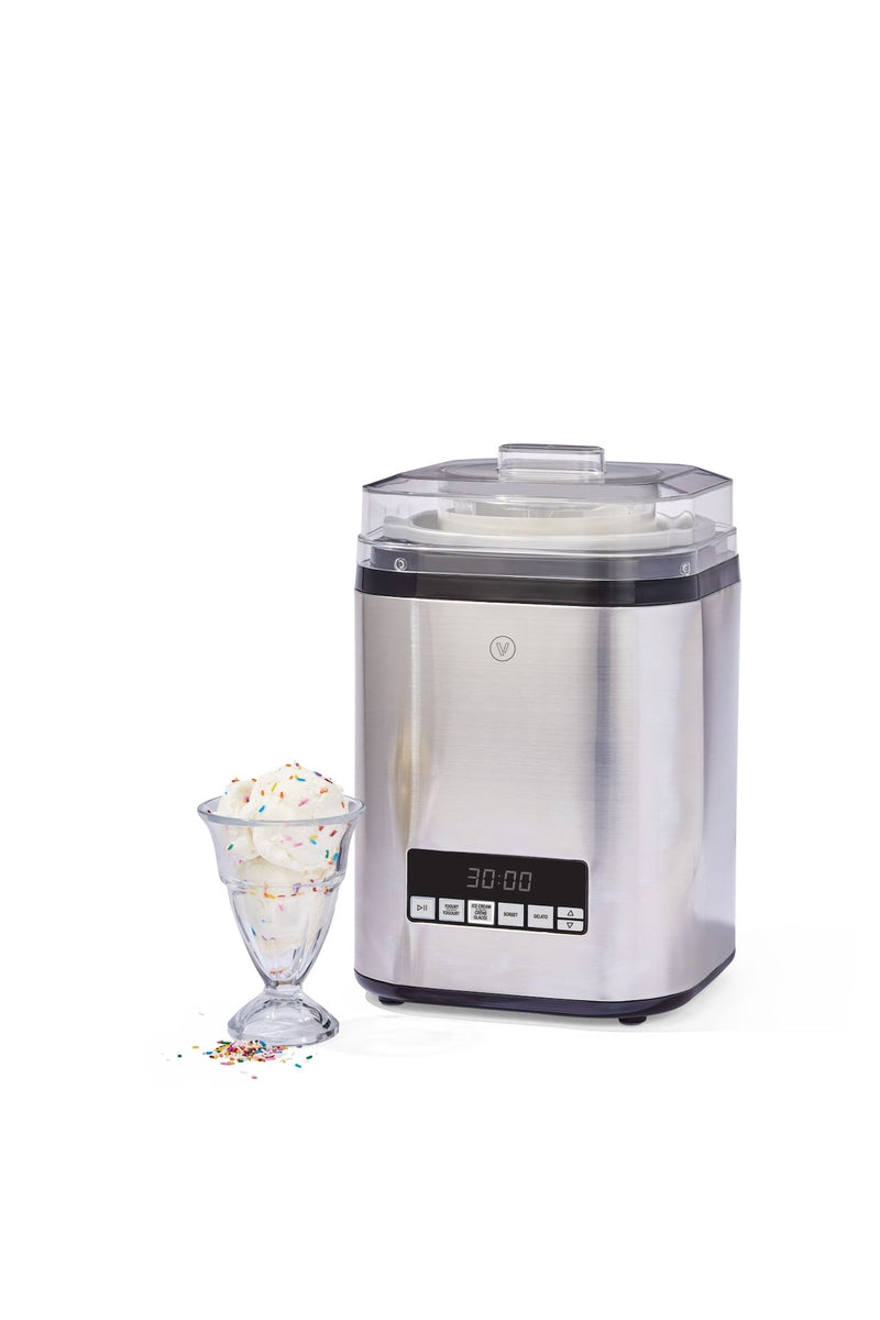 Vida by PADERNO Digital Ice Cream Maker, 4-in-1 Ice Cream & Frozen Treat Maker, Stainless Steel, 1.9-L B9
