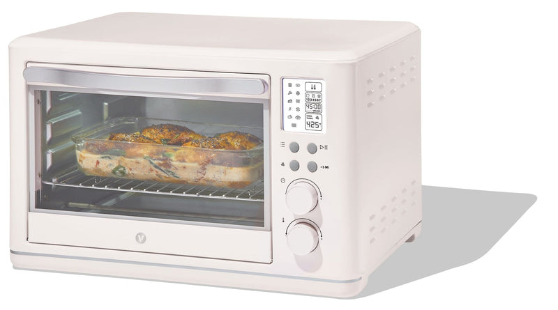 Vida by PADERNO Digital Multi-Functional Air Fryer Toaster Oven with 11 Pre-Set Functions, Shortbread, 6-Slices C0