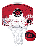 Wilson NBA Toronto Raptors Over-The-Door Mini Basketball Hoop & Net Set withBall