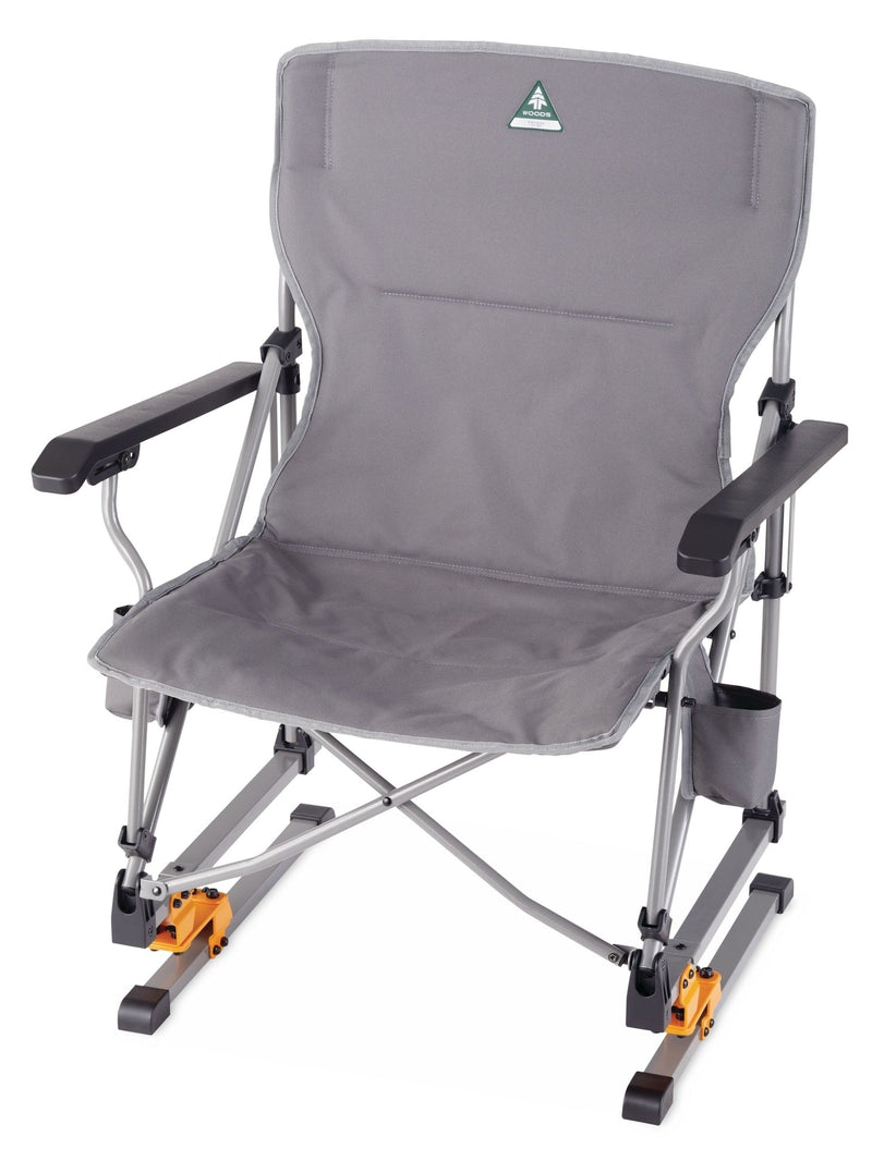 Woods Bonavista Folding Camp Rocker Chair, Grey B7