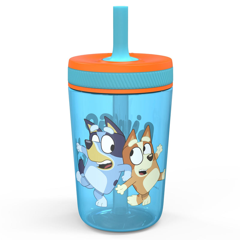 Zak Designs Bluey Kelso Straw Water Bottle for Kids, 50-oz W6